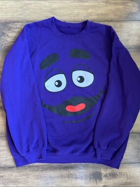 Unisex McDonald's Grimace Purple Crewneck Sweatshirt